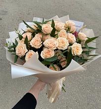 Букет Кремовые розы Латте в Алкино