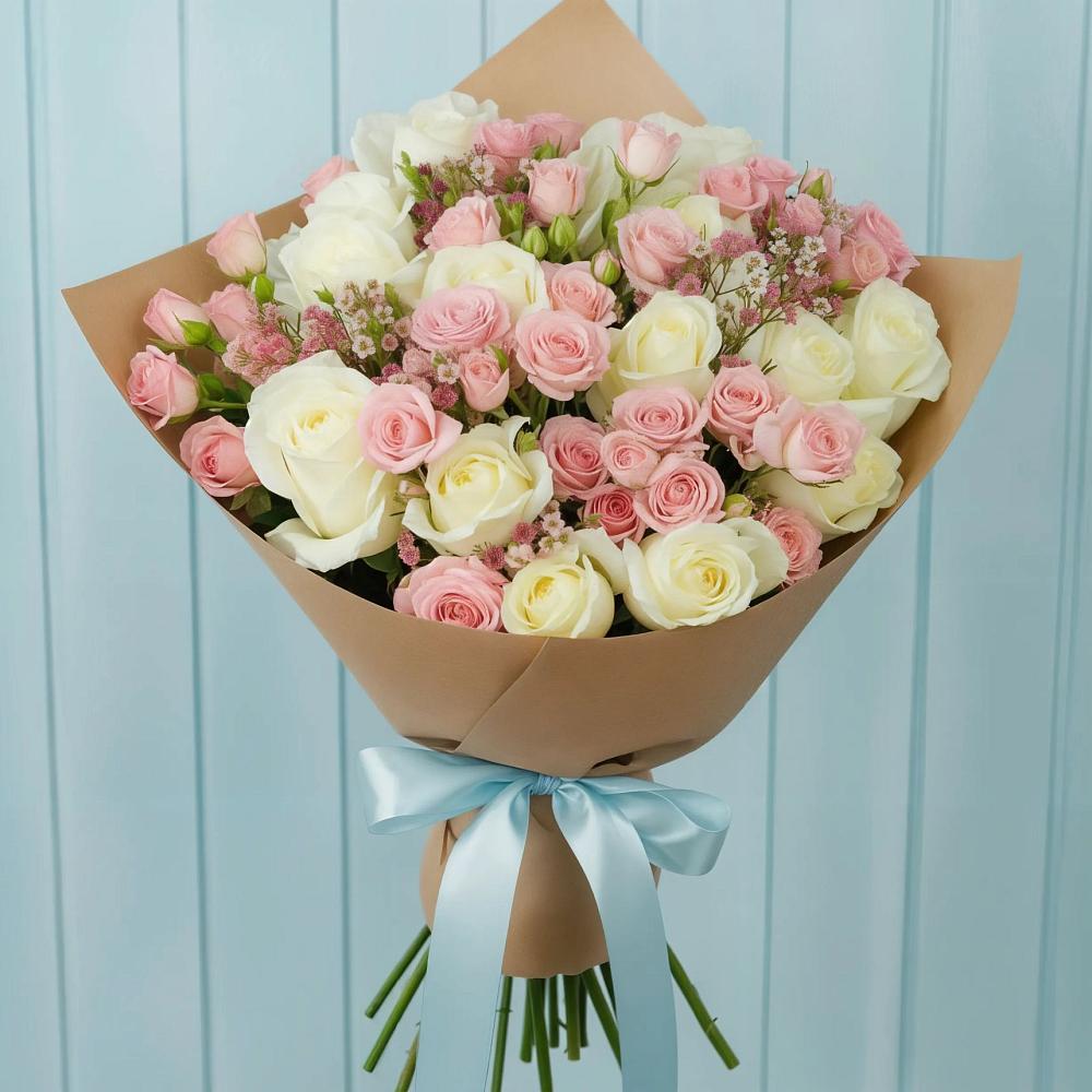 Букет цветов из: Розы в Алкино