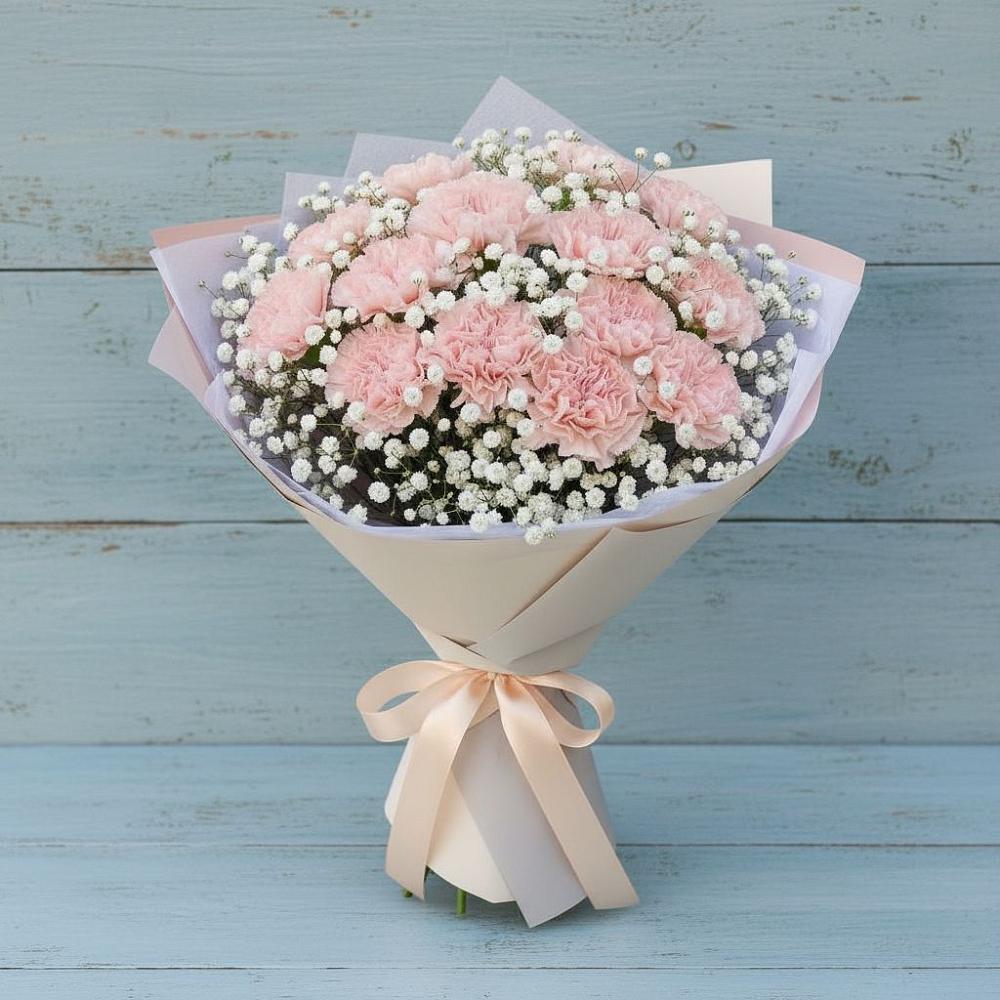 Букет цветов из: Гвоздики в Алкино