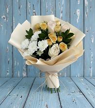 Букет цветов из:  Розы и Хризантемы в Алкино
