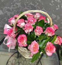 Цветочная композиция из Розы в корзине #REPLACE_PRED# Алкино
