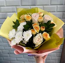 Букет цветов из:  Розы и Хризантемы #REPLACE_PRED# Алкино