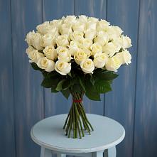 Букет 51 Белая роза Эдлесс Лав #REPLACE_PRED# Алкино