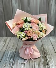 Букет цветов из:  Гвоздики, Розы и Хризантемы в Алкино