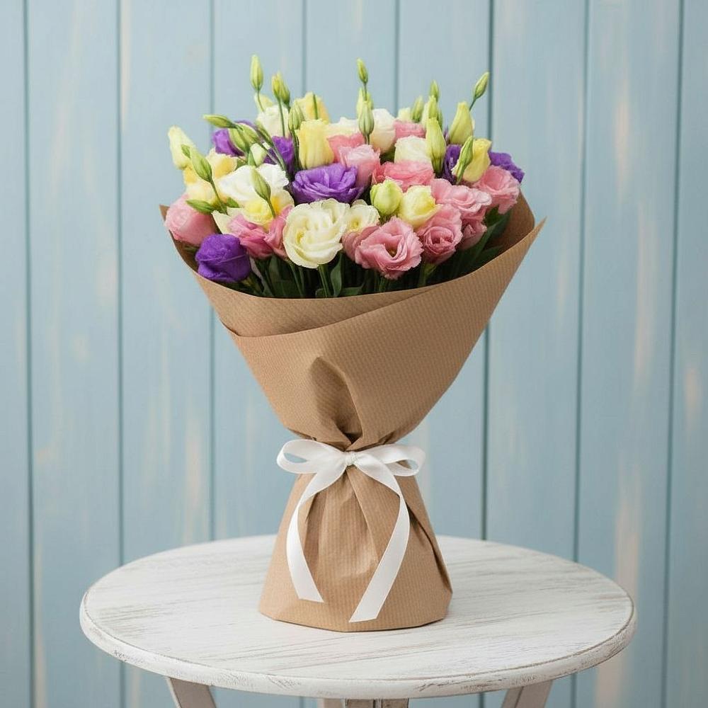 Букет цветов из: Лизиантусы в Алкино