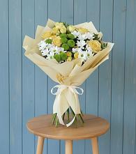 Букет цветов из:  Хризантемы и Розы #REPLACE_PRED# Алкино