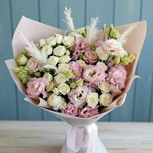Букет цветов из:  Альстромерии и Розы #REPLACE_PRED# Алкино