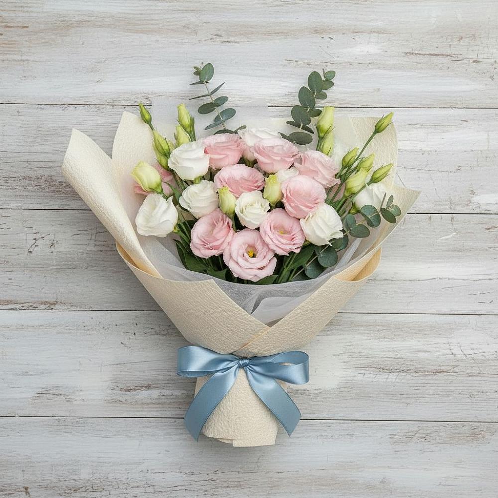 Букет цветов из: Лизиантусы в Алкино